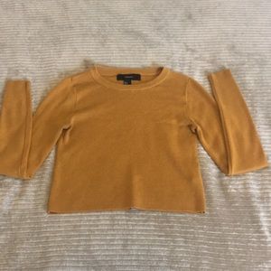 Mustard cropped sweater